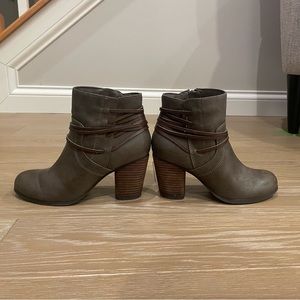 Tan booties